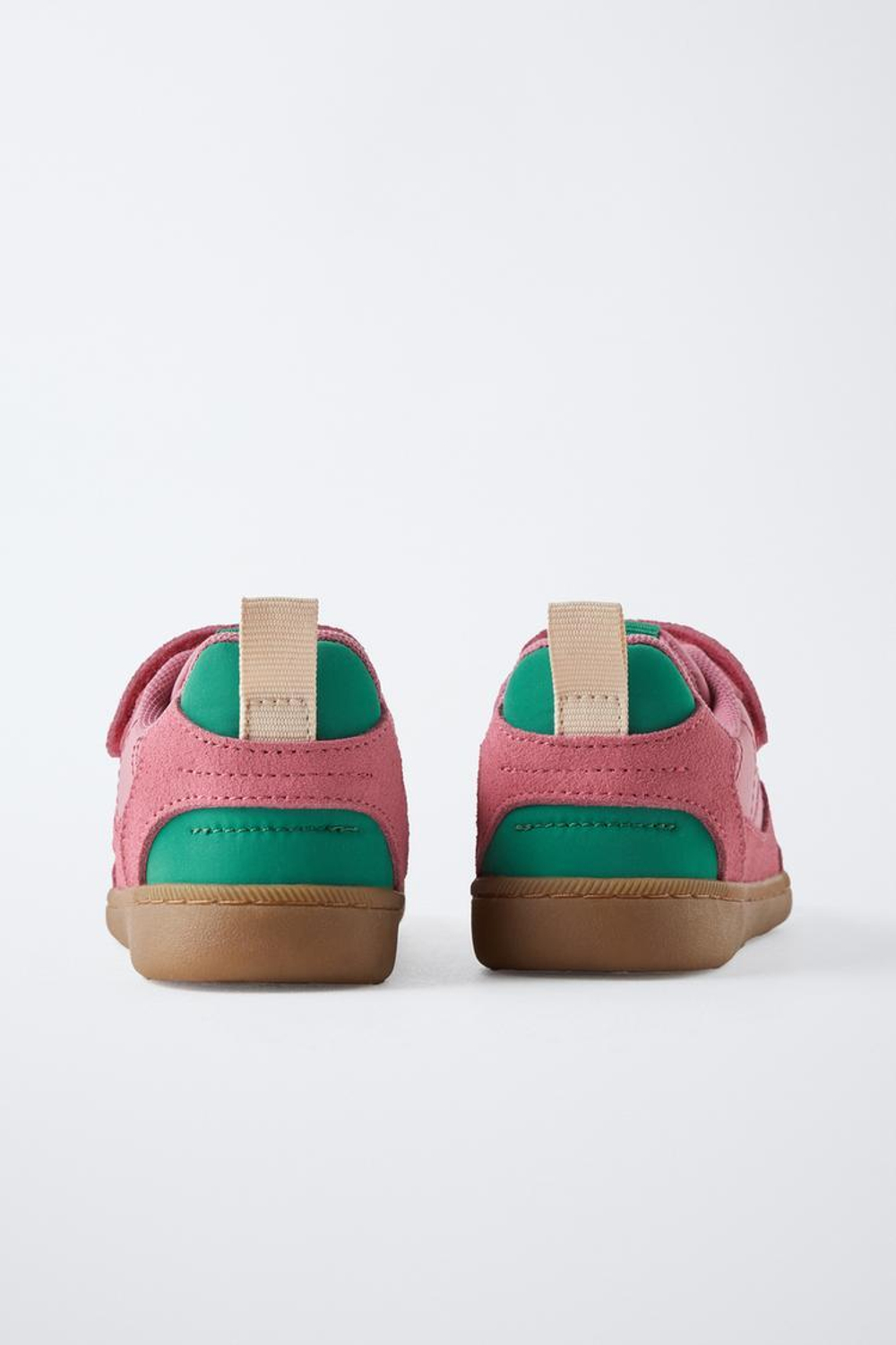 ZARA КРОССОВКИ В СТИЛЕ РЕТРО, РОЗОВЫЙ