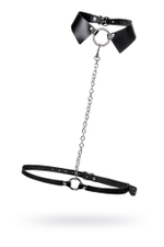 Портупея-чокер-ошейник Pecado чёрная