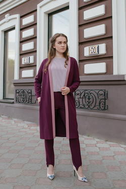 Брюки зауженные Mila Bezgerts 2659ЛЕ, цвет Бордовый, размер 54-164