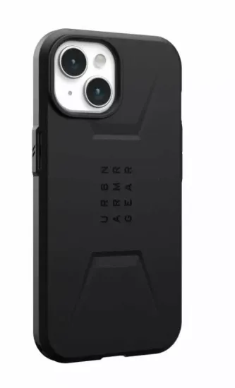 Чехол с поддержкой MAGSAFE Uag Civilian для iPhone 15 6.1", цвет черный (Black)