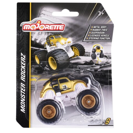 Машинка Majorette Volkswagen Beetle Gold Rockerz 2054033 03 монстр-трак 2054033
