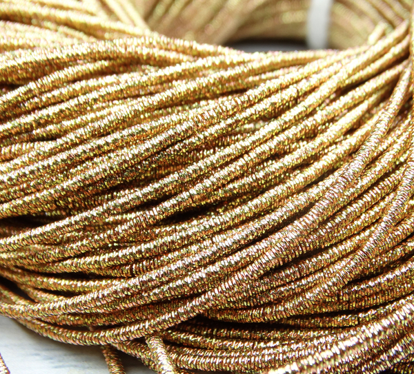 ТМ011НН1 Трунцал (канитель) металлизированный МИКС, цвет: бежевый, размер: 1,5 мм, 5 гр.