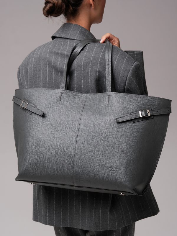 Женская кожаная сумка DBR 31170 мышиный