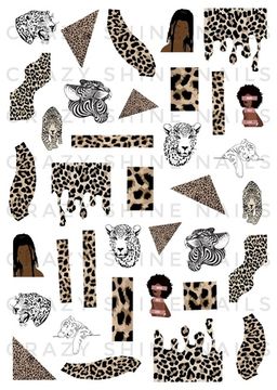 Слайдер-дизайн Crazy Shine Nails mini: Леопард 2