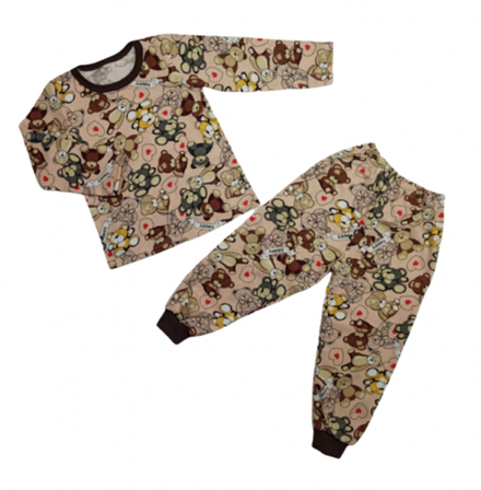 Пижама 903/5 бежевая с мишками