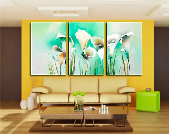 Модульная картина "Белые каллы"