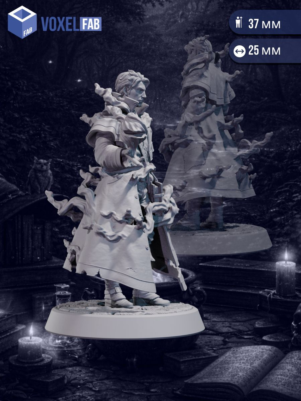 Маг Заклинатель эфира миниатюры для настольных игр РНИ, ДнД