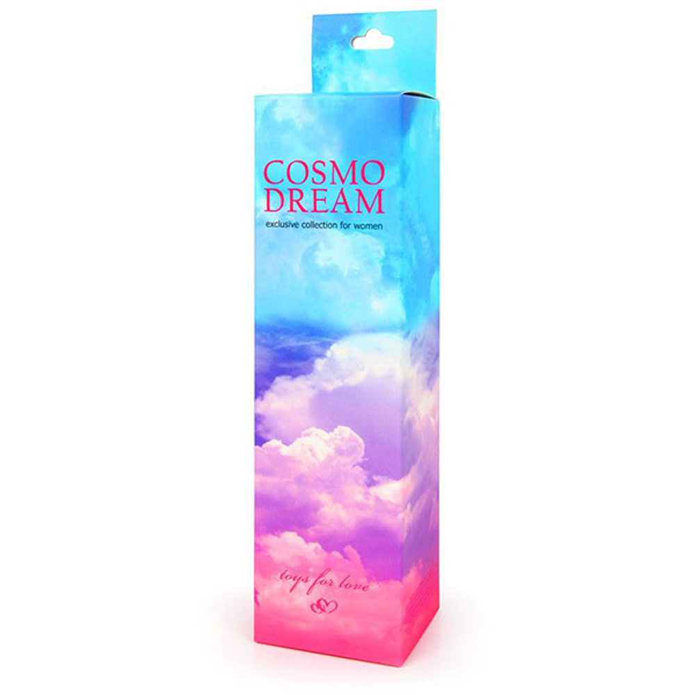 Розовый вибромассажер 15см с изогнутой головкой Bior Toys Cosmo WSL-15012