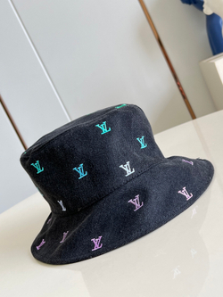 Louis Vuitton Blason Shading Denim Reversible Bucket Hat