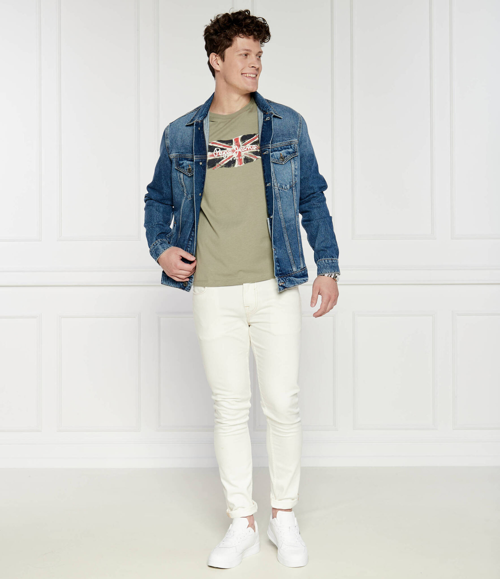 Футболка Pepe Jeans London - оливковый(PM509384)