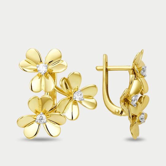 Серьги золотые