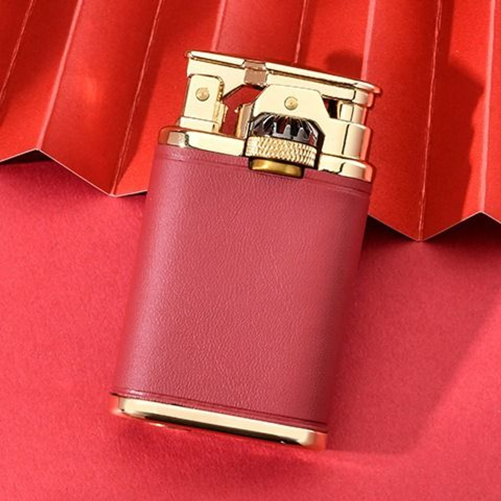 Зажигалка кремниевая красная