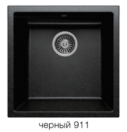 Кухонная мойка Tolero R-128 460x460мм Черный №911