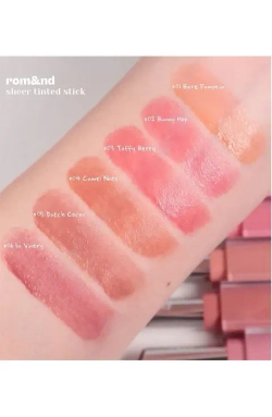 Rom&Nd Sheer Tinted Stick стойкая помада-тинт в стике