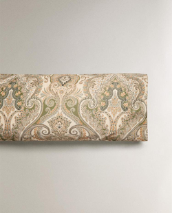 ZARA HOME НАВОЛОЧКА ИЗ ХЛОПКА-САТИНА С УЗОРОМ ПЕЙСЛИ (300 НИТЕЙ), ЗЕЛЕНЫЙ