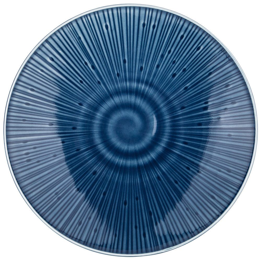 ТАРЕЛКА ЗАКУСОЧНАЯ BRONCO "MIRAGE" 22 СМ СИНЯЯ (МАЛ.УП.2 ШТ/КОР=32ШТ.)