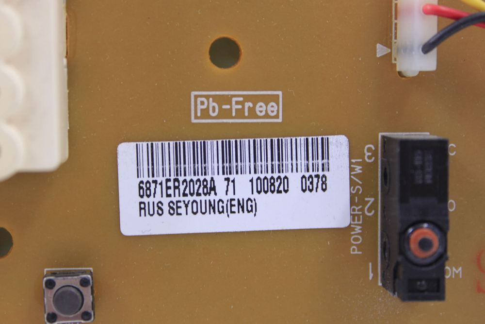 Модуль управления 6871ER1081P стиральной машины LG