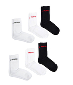 Носки 6 пар RIB LOGO Hugo Bodywear - черный(50510187)