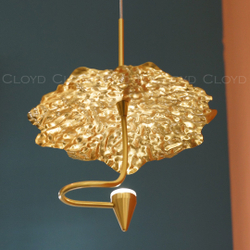 Подвесной светильник Cloyd KIRIBATI P1 / Ø20 см - латунь (арт.11374)