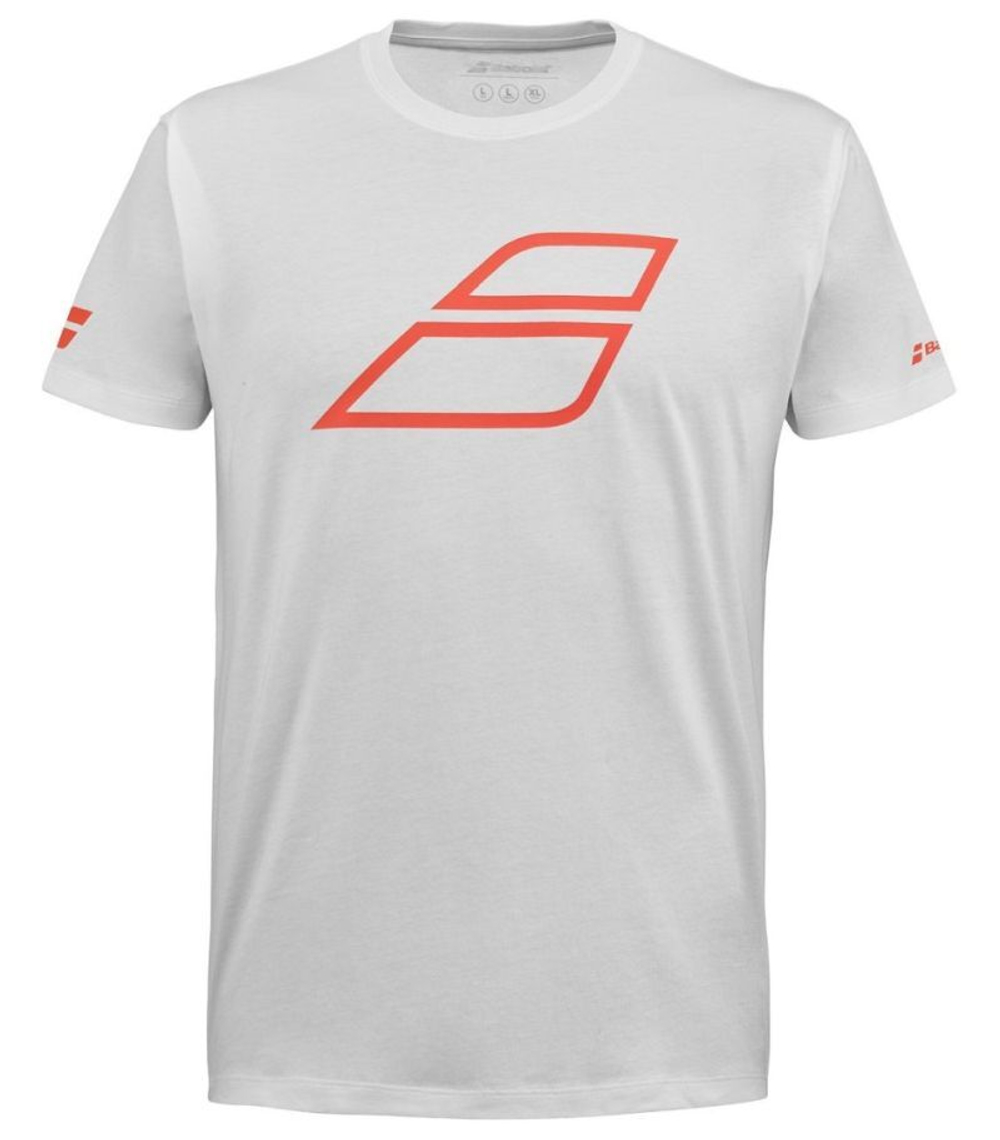 Мужская теннисная футболка Babolat Strike Cotton T-Shirt - белый