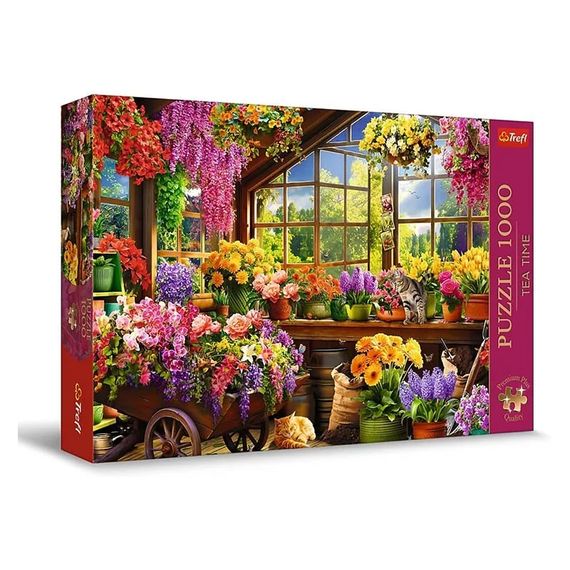 Pazl \ Puzzle \ Пазлы Puzzles - "1000 Premium Plus" - Tea Time: Preparations for spring