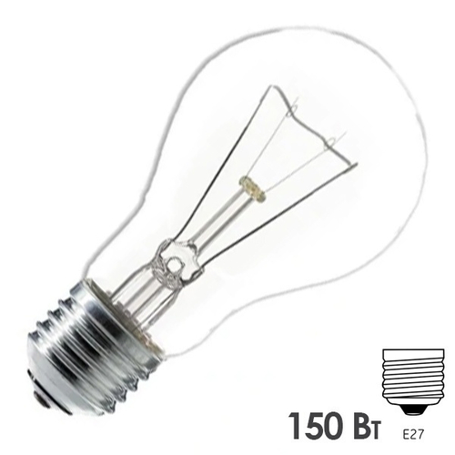 Термоизлучатель 150Вт 220В Е27 прозрачный (8102101/249009000) ЛОН 150Вт 220В Е27