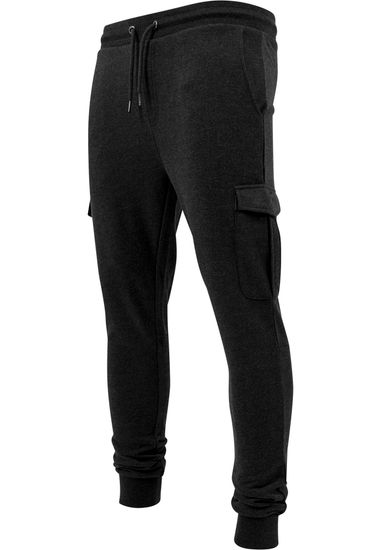 Брюки URBAN CLASSICS Fitted Cargo Sweatpants (Серый (Charcoal)
