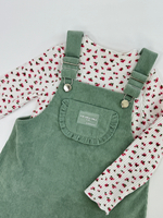 Сарафан из вельвета, цвет оливковый