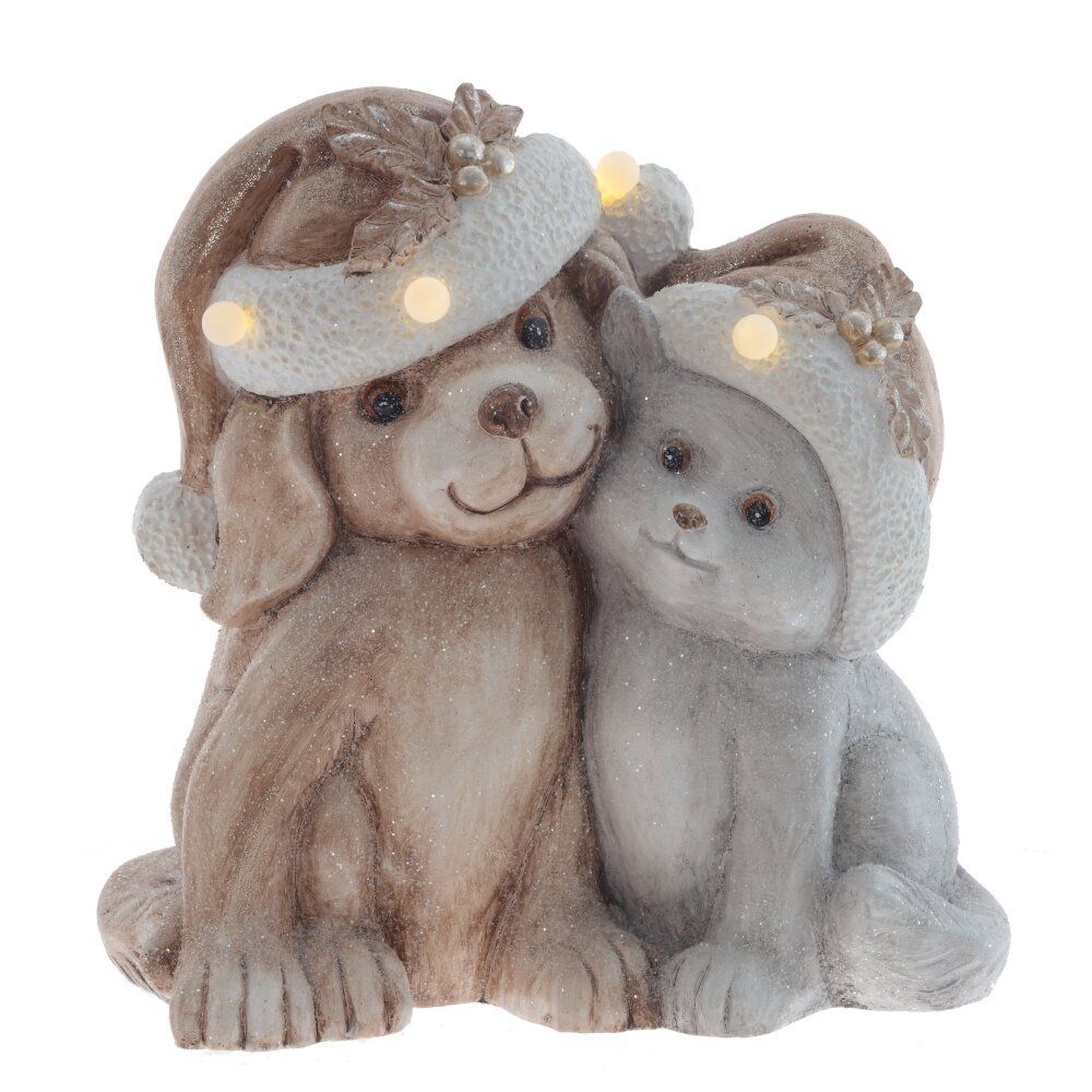 GAEM Фигурка декоративная с подсветкой "Собачки"(3хААА, н/п), L39 W23 H39 см