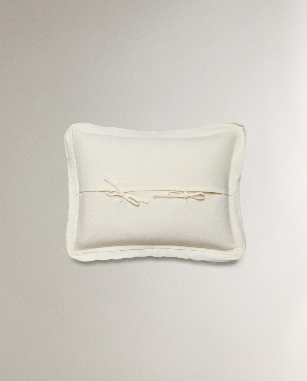 Zara Home наволочка декоративная из хлопка, молочный, 30x40 см · 6614/008