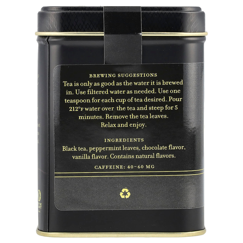 Harney & Sons, черный чай, шоколад и мята, 112 г (4 унции)