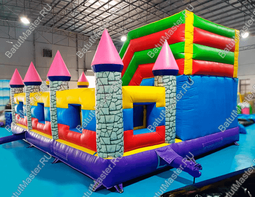 Коммерческий надувной батут "Замок средневековья"