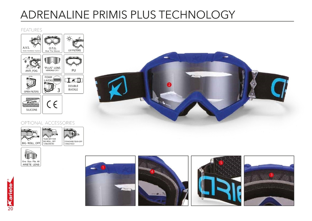 Очки Ariete Adrenaline Primis Plus