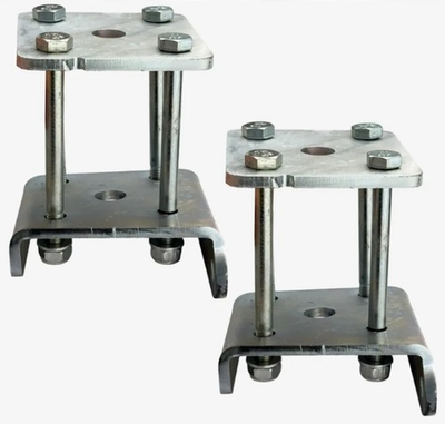 НЕ ИСПОЛЬЗОВАТЬ Комплект кронштейнов крепления подвески на трубу 50 мм