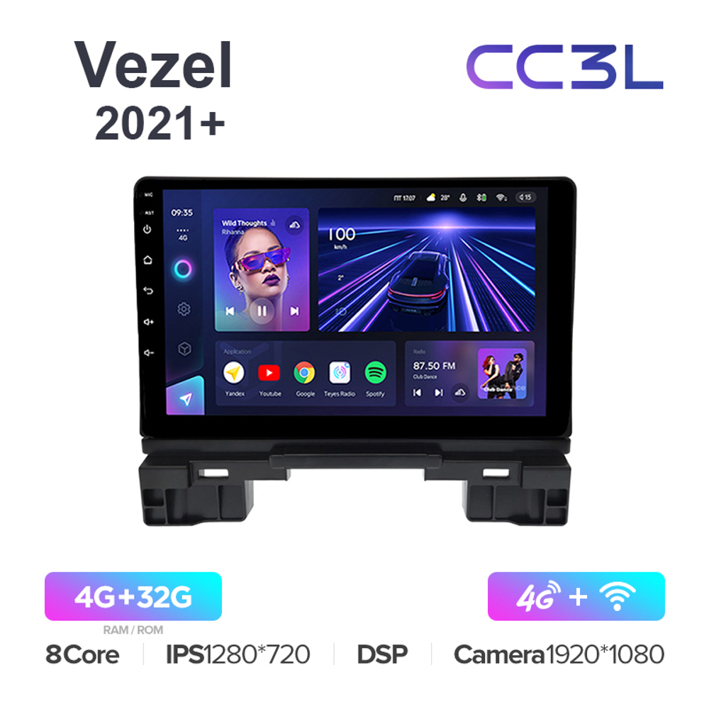 Teyes CC3L 10,2"для Honda Vezel 2021+