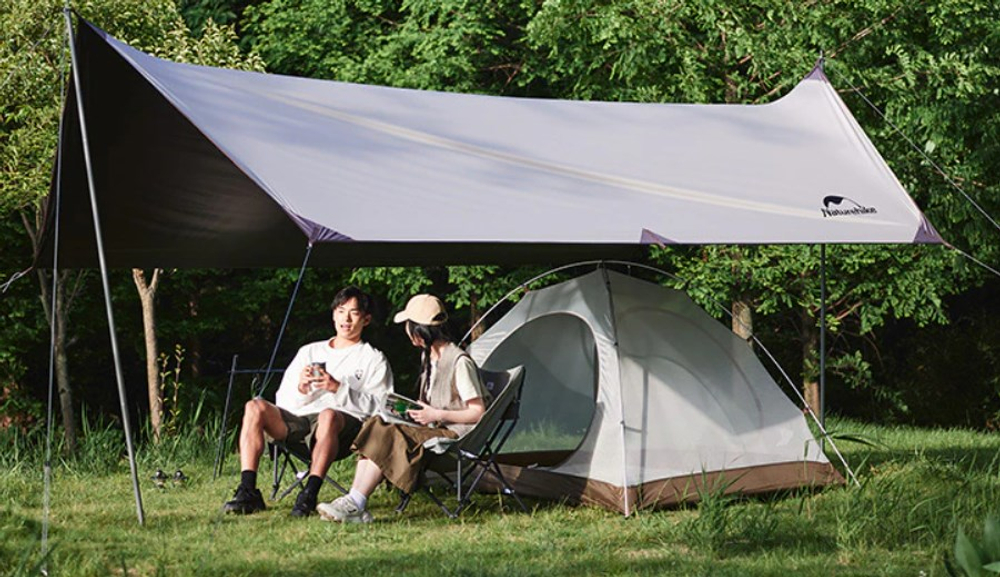 Палатка Naturehike Cloud-Creek, 2-местная, белая, артикул CNK2300ZP024-2W
