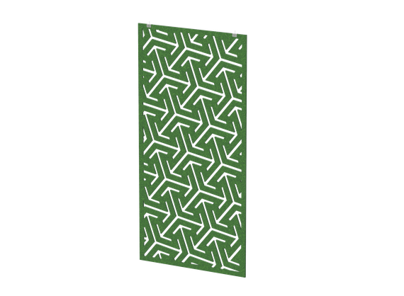 Перегородка с декором "Изометрия" (фурнитура в комплекте) 120х1,2х240