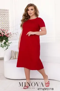Платье 3171B-красный Minova