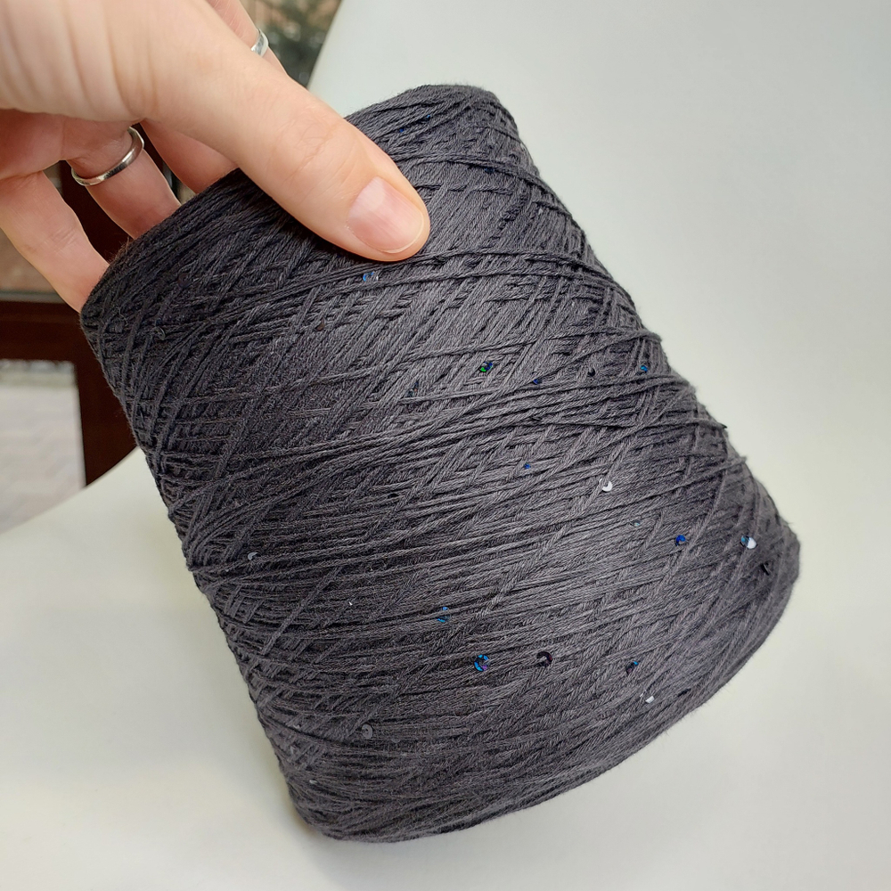 100% хлопок с пайетками 2мм Botto Giuseppe art Kylie