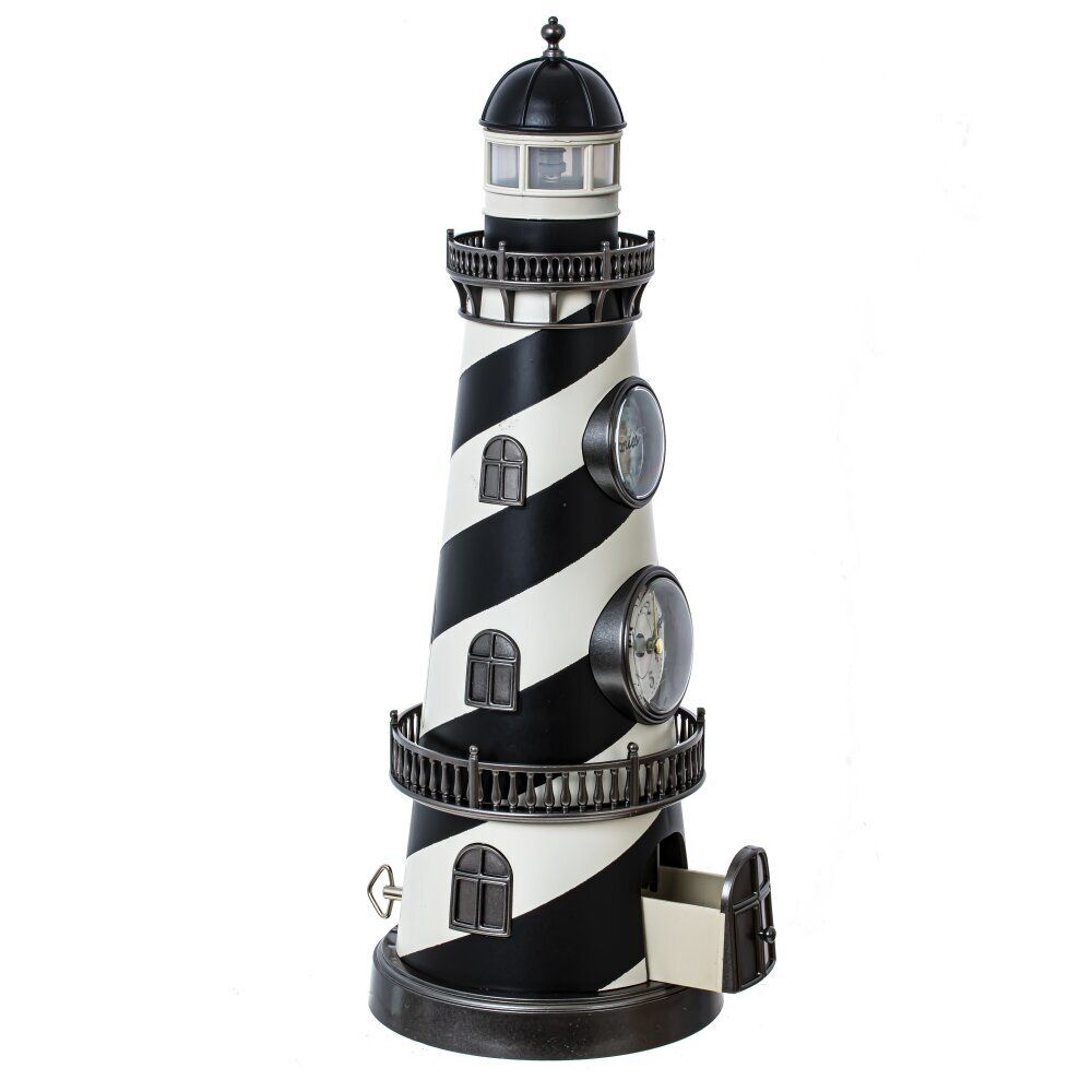 GAEM Часы настольные декоративные (музык., подсветка, 5xАА н/п), L13,5 W13,5 H38 см