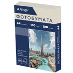 Фотобумага односторонняя Alingar, А4, 100 л., матовая, 180 г/м2