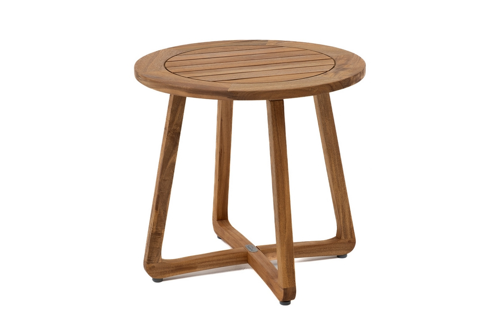 Стол садовый кофейный из акации Joygarden ROUND, коричневый