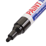 Маркер-краска лаковый (paint marker) 4 мм черный нитро-основа алюминиевый корпус BRAUBERG PROFESSIONAL PLUS (12 штук в упаковке)