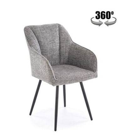 Стул HALMAR K576 серый/черный