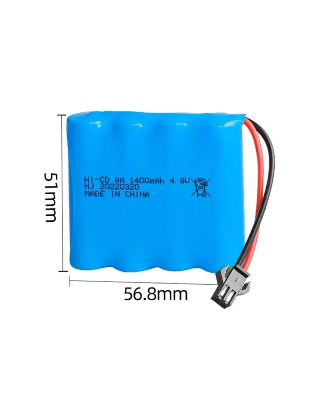 Аккумулятор Ni-Cd 4.8V 1400mAh