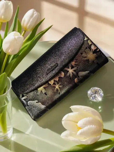 Компактный кошелек натуральная кожа