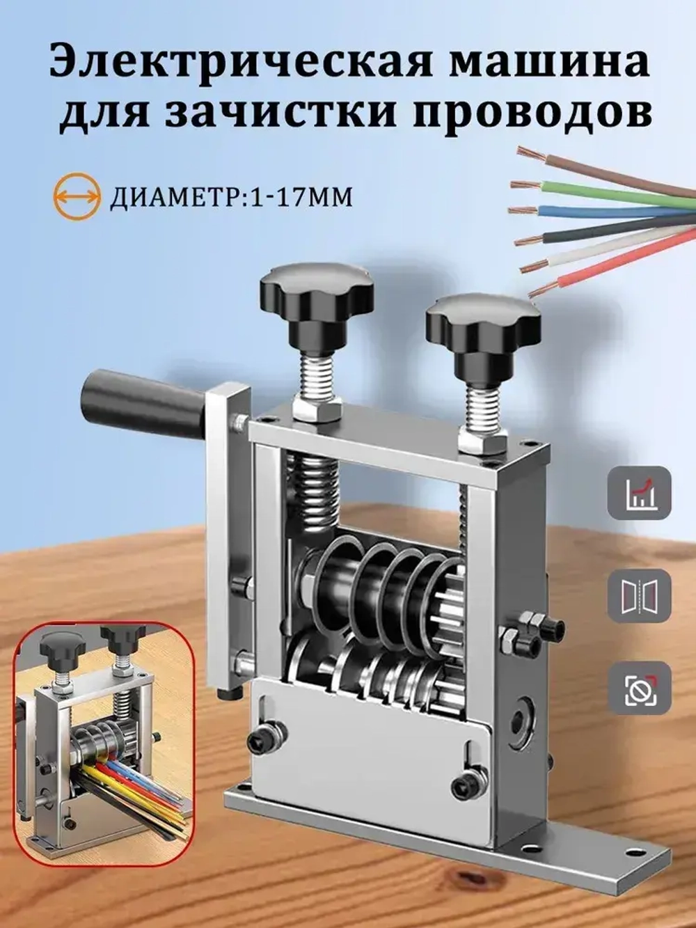 Станок для разделки кабеля,1-17мм станок для зачистки проводов для зачистки кабеля