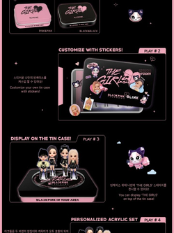 Альбом BLACKPINK - The Girls The Game OST STELLA (LIMITED) RANDOM Edition