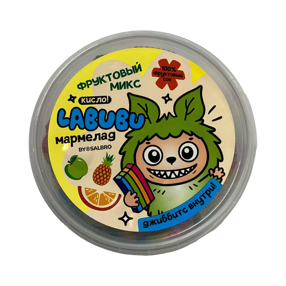 LABUBA MINIBOX кусочки ремешок фруктовый микс кислый 200гр