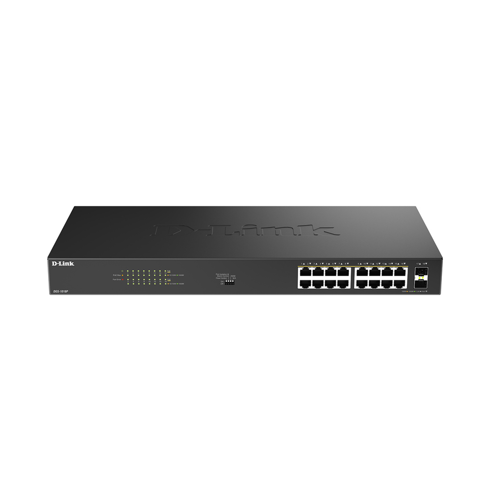 Коммутатор D-Link DGS-1018P/B1A